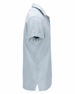 Amundsen Sports Shirts & Tees^Beach Shirt 556 Pinstripe Blue