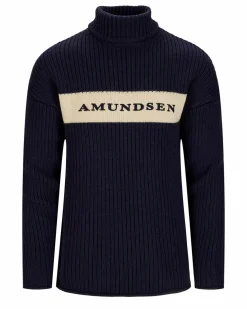 Amundsen Sports Sweaters^Heroes Ski Turtle Neck 590 Faded Navy/Natural