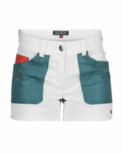 Amundsen Sports Shorts^5Incher Field Shorts Stormy Blue 014 Offwhite/Stormy Blue