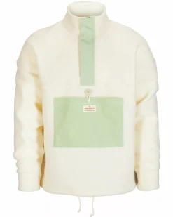 Amundsen Sports Sweaters^Vagabond Cord Fleece 403 Natural/Lichen Green