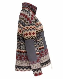 Amundsen Sports Sweaters^Vagabond Tradition Fleece 520 Faded Blue/Pattern